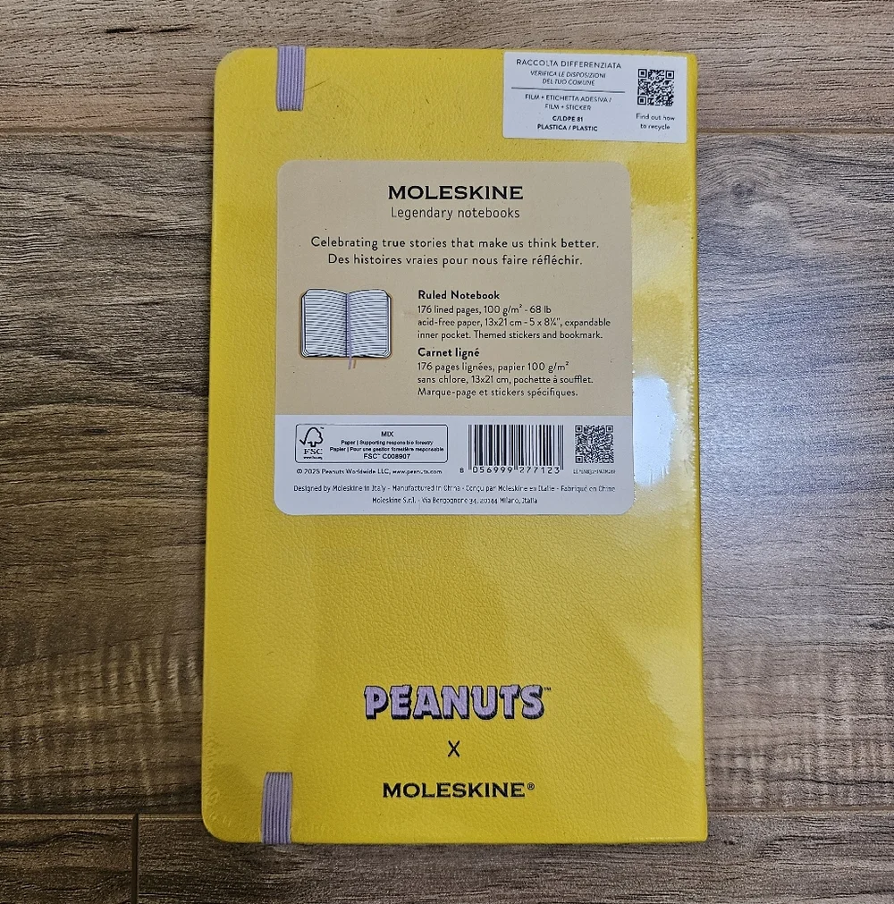 Hattie Stewart x Moleskine x Marc Jacobs Notebook + Moleskine x Peanuts Notebook